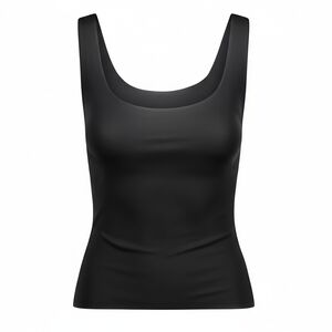 Skims Milky Sheer Tank Top Shirt Obsidian Black Medium NWT